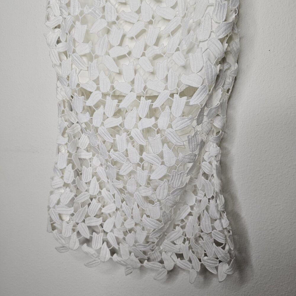 NWT Bardot Women's Ivory/High Neck Lace Shear, Gemma Dress Size XS(4) - Picture 2 of 13
